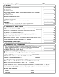 Form CD-405 C-Corporation Tax Return - North Carolina, Page 4
