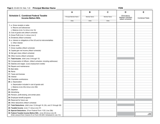 Form CD-405 CW Combined Corporate Income Tax Worksheet - North Carolina, Page 3
