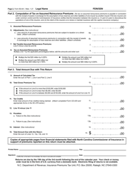 Form IB-4A1 Gross Premiums Tax Return Captive Insurance Companies - North Carolina, Page 3