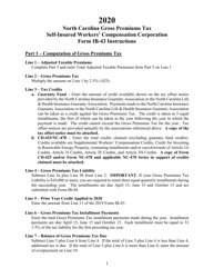 Instructions for Form IB-43 &quot;Gross Premiums Tax Return - Self-insured Workers' Compensation Corporation&quot; - North Carolina, 2020