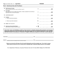 Form IB-4A2 Gross Premiums Tax Return - Captive Insurance Companies - North Carolina, Page 4