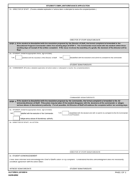 AU Form 6 Student Complaint/Grievance Application, Page 2