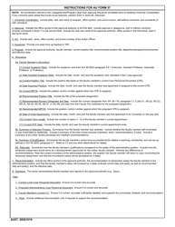 AU Form 57 Assignment of a Civilian Faculty Member as Administrative Faculty, Page 3