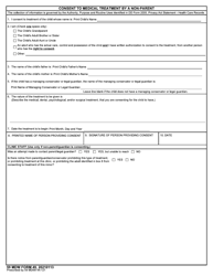 59 MDW Form 49 &quot;Consent to Medical Treatment by a Non-parent&quot;