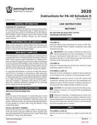 Form PA-40 Schedule O Other Deductions - Pennsylvania, Page 3