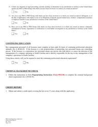 SCDCA Form PEO-03 Professional Employer Organization Controlling Person Application - South Carolina, Page 5