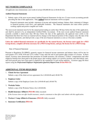 SCDCA Form PEO-01 Professional Employer Organization Initial License Application - South Carolina, Page 9