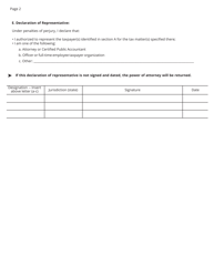 Form RV-F1309101 Motor Carrier Power of Attorney - Tennessee, Page 2