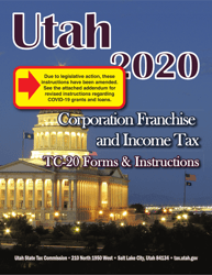 Instructions for Form TC-20 Schedule A, B, C, D, E, H, J, M - Utah, 2020