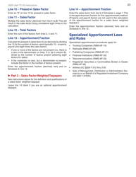 Instructions for Form TC-20 Schedule A, B, C, D, E, H, J, M - Utah, Page 25