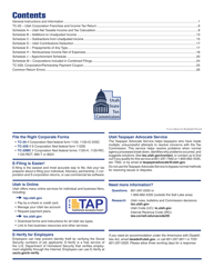 Instructions for Form TC-20 Schedule A, B, C, D, E, H, J, M - Utah, Page 2