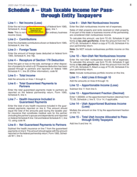 Instructions for Form TC-65 Utah Partnership/Limited Liability Partnership/ Limited Liability Company Return - Utah, Page 10