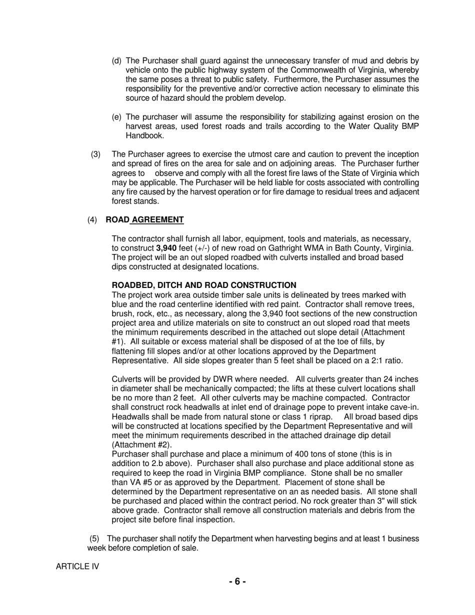 Gathright Wildlife Management Area - Notice of Timber Sale (Regeneration Harvest) - Virginia, Page 6