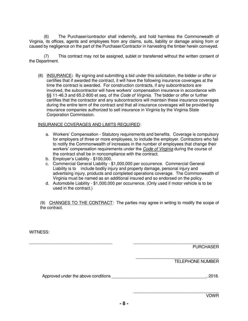 Gathright Wildlife Management Area - Notice of Timber Sale (Regeneration Harvest) - Virginia, Page 8