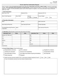 Form 1335 Antiviral Agents for Hepatitis C Virus Initial Authorization Request (Medicaid) - Texas, Page 4