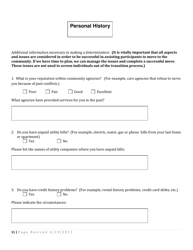 Form DHS-8506 Mfp Assessment and Personal History - Arkansas, Page 11