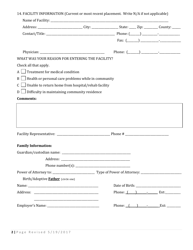 Form DHS-8506 Mfp Assessment and Personal History - Arkansas, Page 2