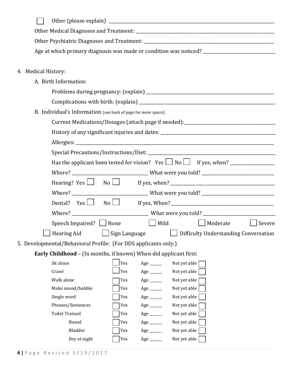 Form DHS-8506 Mfp Assessment and Personal History - Arkansas, Page 4
