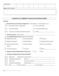 Form DHS-8506 Mfp Assessment and Personal History - Arkansas, Page 6
