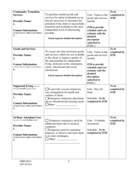 Form DHS-8521 Demonstration Services Plan of Care - Arkansas, Page 3