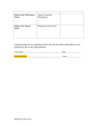 Form DHS-8510 Demonstration Services Freedom of Choice - Arkansas, Page 2