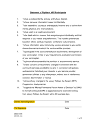 Document preview: Form DHS-8508 Statement of Rights & Responsibilities of Mfp Participants - Arkansas