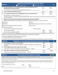 Formulario DCO-0004 Solicitud Para Beneficios De Snap, Atencion De Salud (Health Care) Y Tea/Rca - Arkansas (Spanish), Page 16