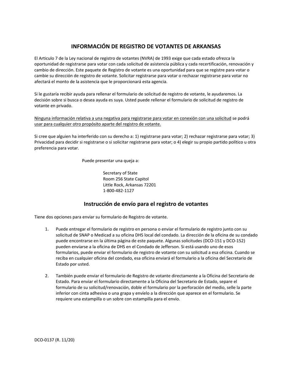 Formulario DCO-0004 Solicitud Para Beneficios De Snap, Atencion De Salud (Health Care) Y Tea / Rca - Arkansas (Spanish), Page 28