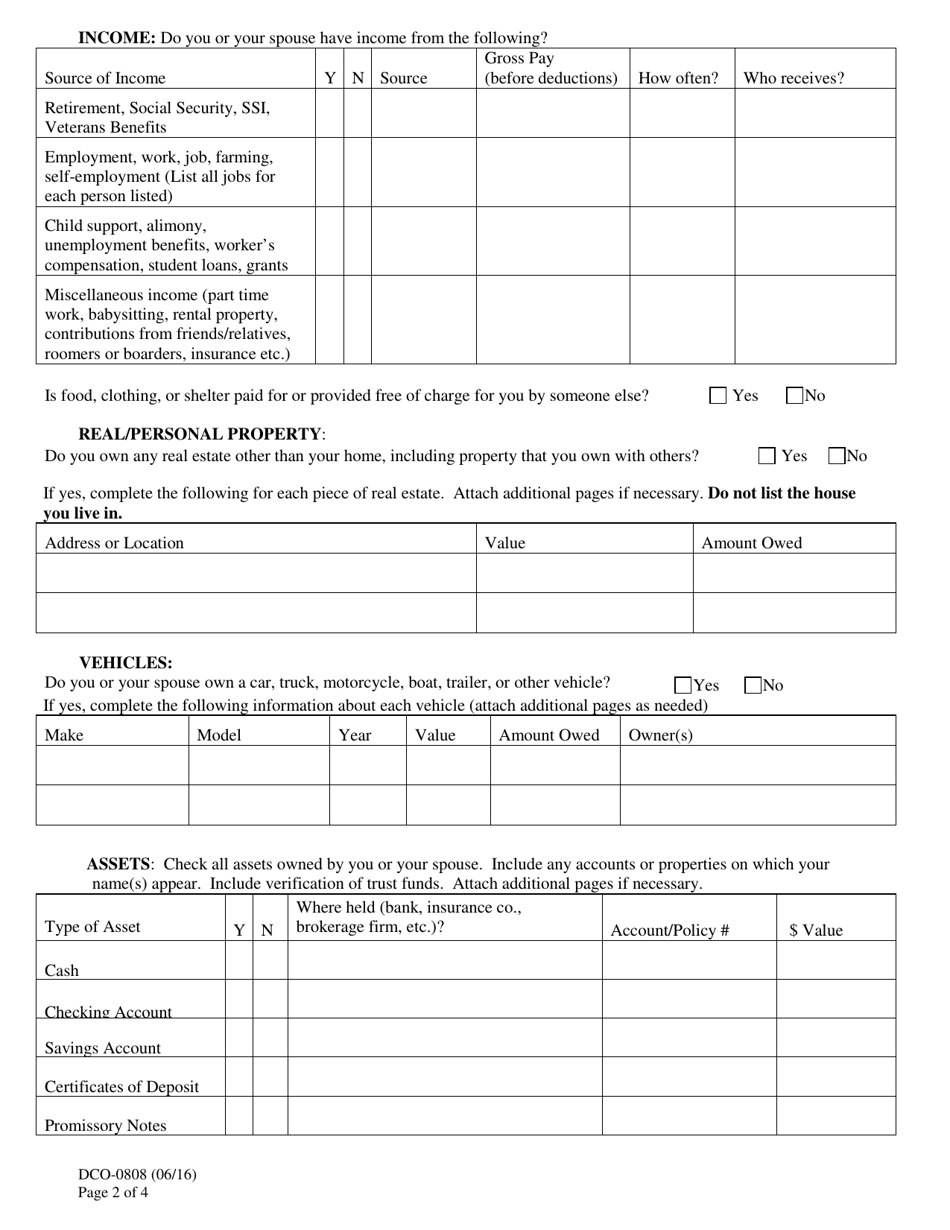 Form DCO-0808 Application for Medicare Savings for Qualified Beneficiaries - Arseniors, Qmb, Smb, Qi-1 - Arkansas, Page 2