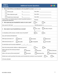 Form DCO-0004 Application for Snap, Health Care, and Tea/Rca Benefits - Arkansas, Page 11
