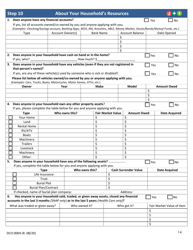 Form DCO-0004 Application for Snap, Health Care, and Tea/Rca Benefits - Arkansas, Page 14
