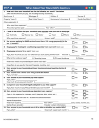 Form DCO-0004 Application for Snap, Health Care, and Tea/Rca Benefits - Arkansas, Page 15