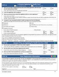 Form DCO-0004 Application for Snap, Health Care, and Tea/Rca Benefits - Arkansas, Page 16