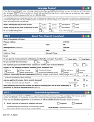 Form DCO-0004 Application for Snap, Health Care, and Tea/Rca Benefits - Arkansas, Page 2