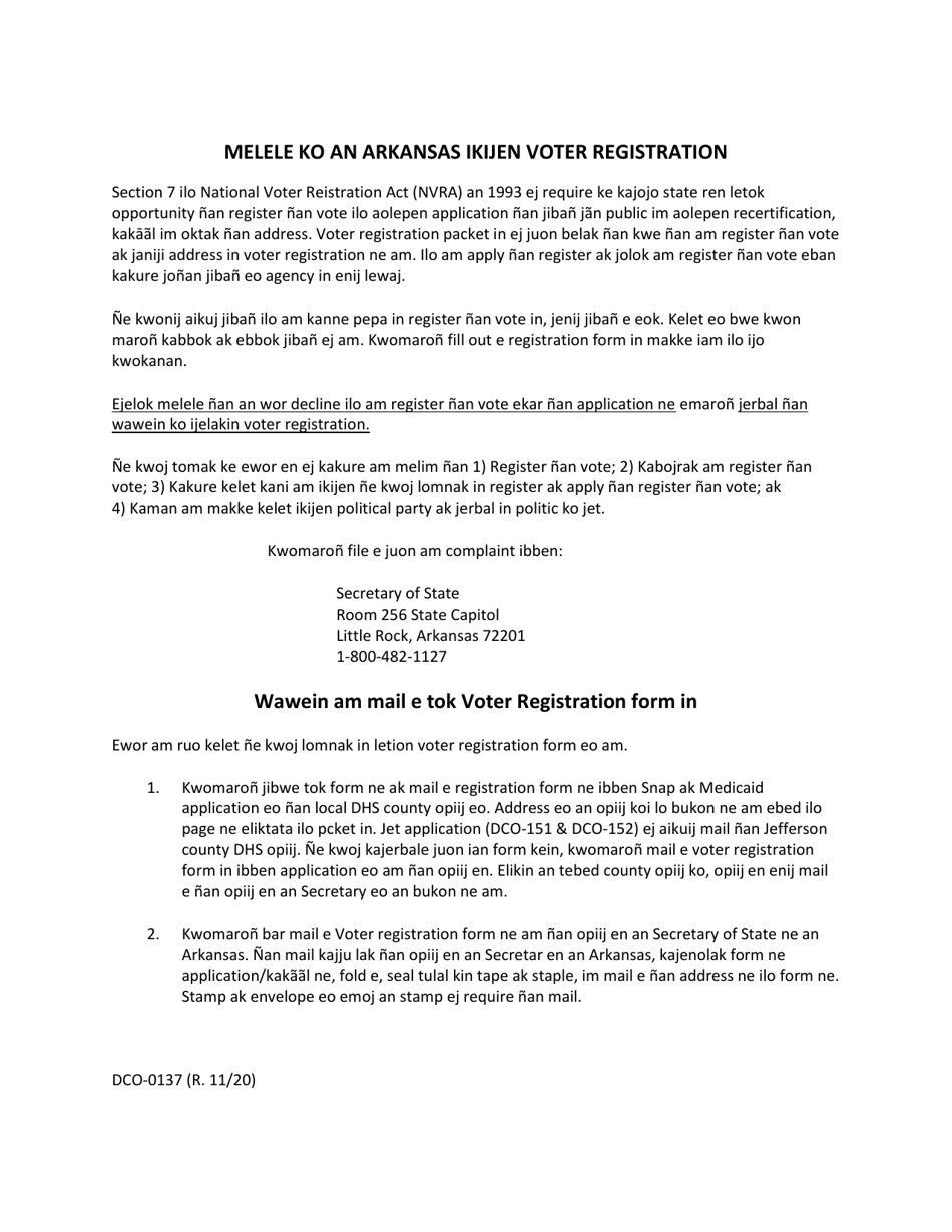 Form DCO-0004 Application for Snap, Health Care, and Tea-Rca - Arkansas (Marshallese), Page 28