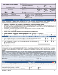 Form DCO-0004 Application for Snap, Health Care, and Tea-Rca - Arkansas (Marshallese), Page 3