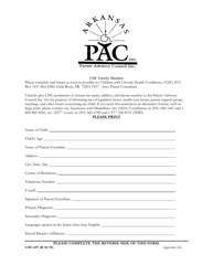 Form CHC-697 Appendix 22A Chc Family Member Release - Arkansas