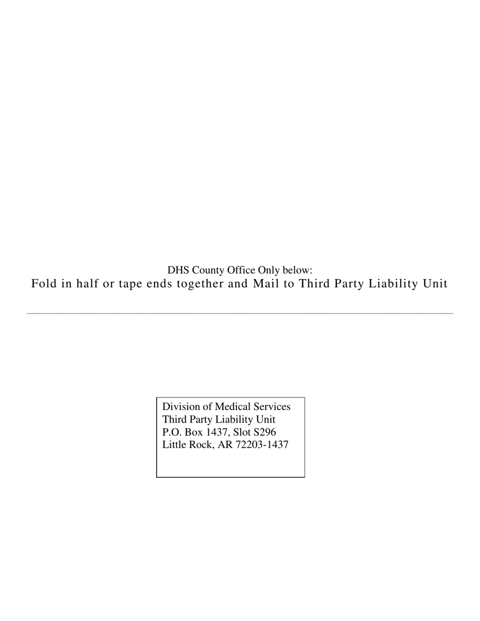 Form DCO-662 Third Party Resource / Medical Insurance - Arkansas, Page 2