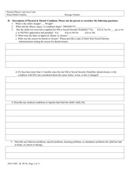 Form DCO-108C Social Report for Children - Arkansas, Page 2