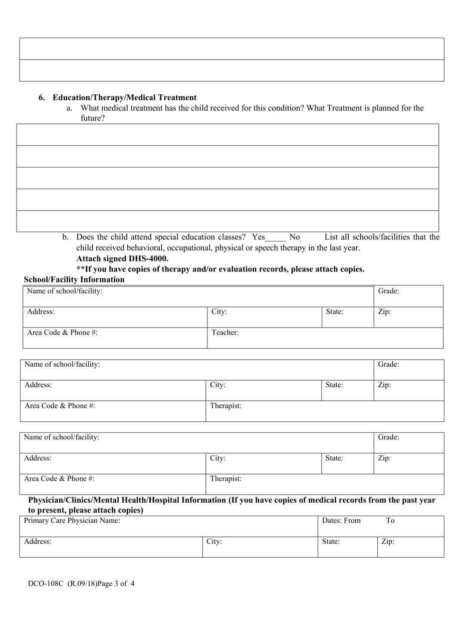 Form Dco 108c Fill Out Sign Online And Download Fillable Pdf Arkansas Templateroller 9674