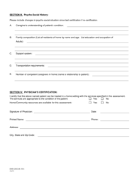 Form DMS-2602 Tefra Waiver - Physician Assessment of Eligibility - Arkansas, Page 4