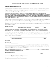 Alabama Dental Hygiene Program Application - Alabama, Page 5