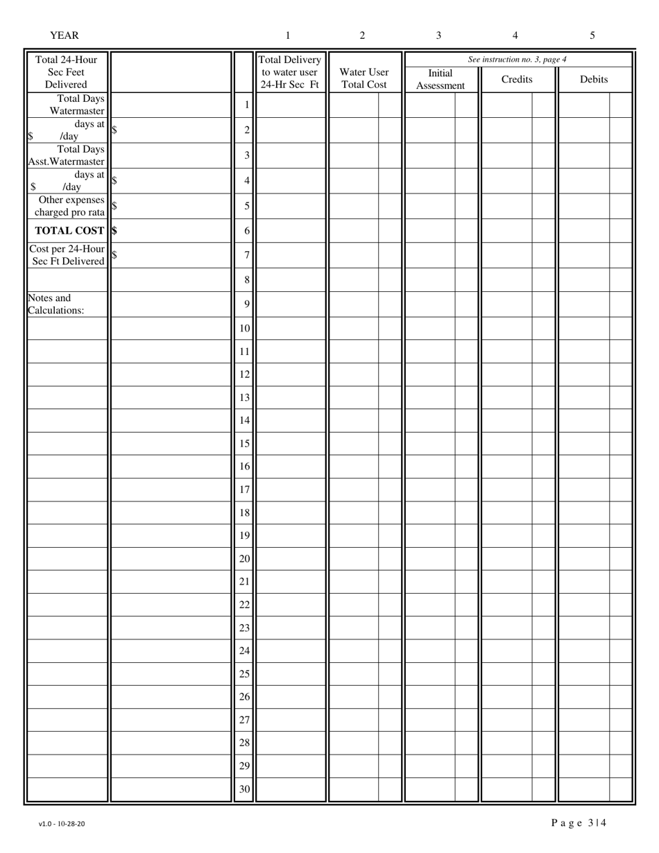 Watermasters Annual Report - Idaho, Page 3
