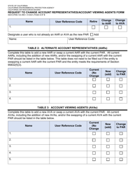Form ISD/CCPEB-142 Request to Change Account Representatives/Account Viewing Agents Form - California, Page 3