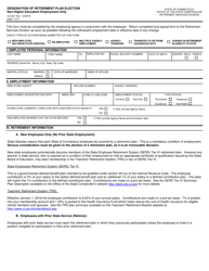 Form CO-931 Designation of Retirement Plan Election - Non-higher Education Employment Only - Connecticut