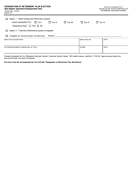Form CO-931 Designation of Retirement Plan Election - Non-higher Education Employment Only - Connecticut, Page 2