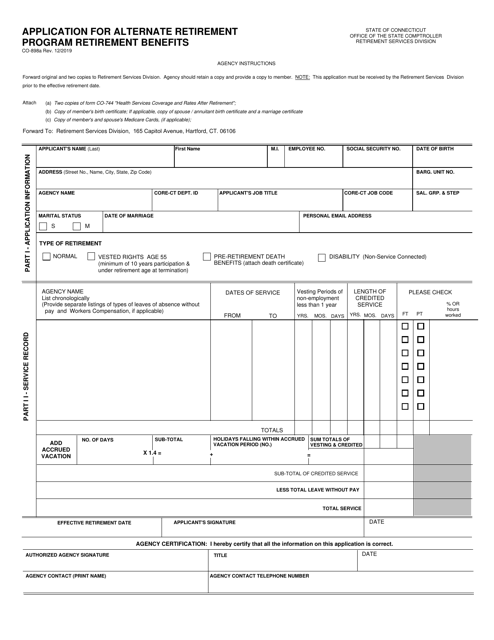 Form CO-898A  Printable Pdf