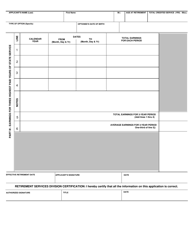 Form CO-898P Application for Retirement Benefits - Connecticut, Page 2