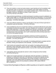 Form 37A-643 Responsibility Statement for Supervisors of an Associate Professional Clinical Counselor - California, Page 2