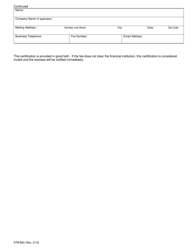 Form 37M-800 Request for License or Registration Certification - California, Page 2